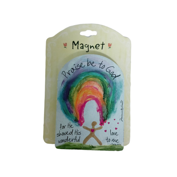 Praise Be To God Magnet – Christian Vintage - Picture 12 of 14